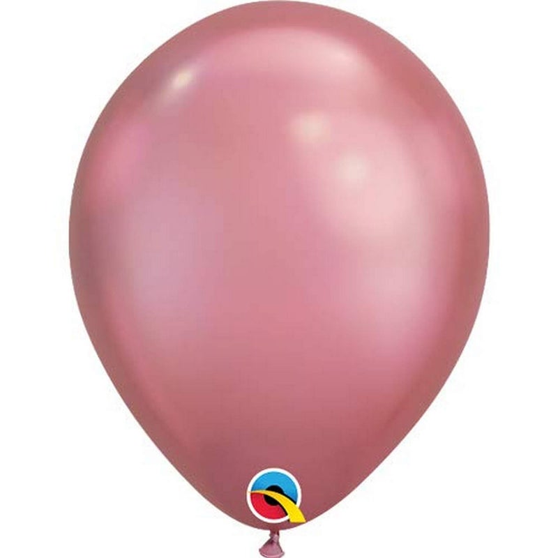 Qualatex 58281 Latex Balloons, 11-Inch Round, Chrome Mauve, 25 Count (Pack of 1)